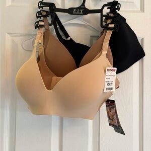Women's Seamless Bra - Black and Tan